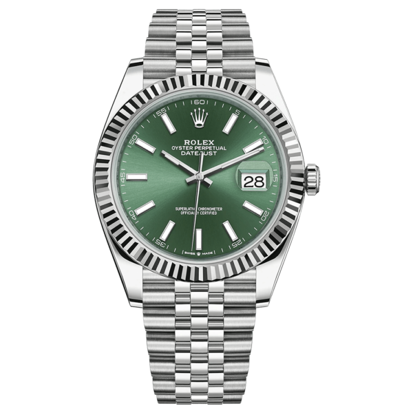 Đồng hồ Rolex Datejust 41 Green Dial Jubilee Bracelet 126334-0028