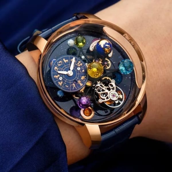 Thiết kế Jacob & Co. Astronomia Solar Planets - Zodiac 44 mm AS310.40.SP.ZK.A